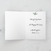 Ontmoet me onder de Mistletoe Christmas Kaart (Binnen)