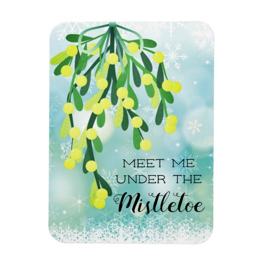 Ontmoet me onder de Mistletoe Country Kerstmis Magneet (Verticaal)