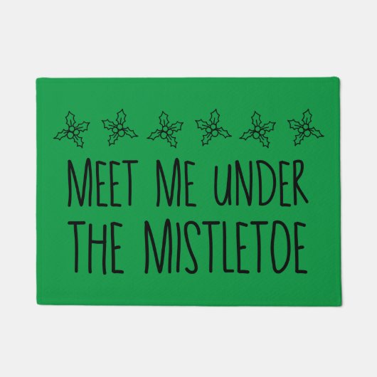 Ontmoet me onder de mistletoe deurmat (Voorkant)