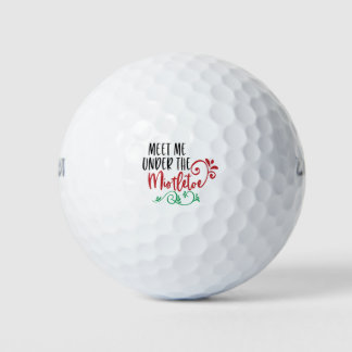 ontmoet me onder de mistletoe golfballen