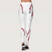 Ontmoet me onder de Mistletoe kerstman Leggings (Achterkant)