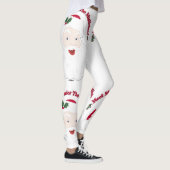 Ontmoet me onder de Mistletoe  kerstman Leggings (Rechts)