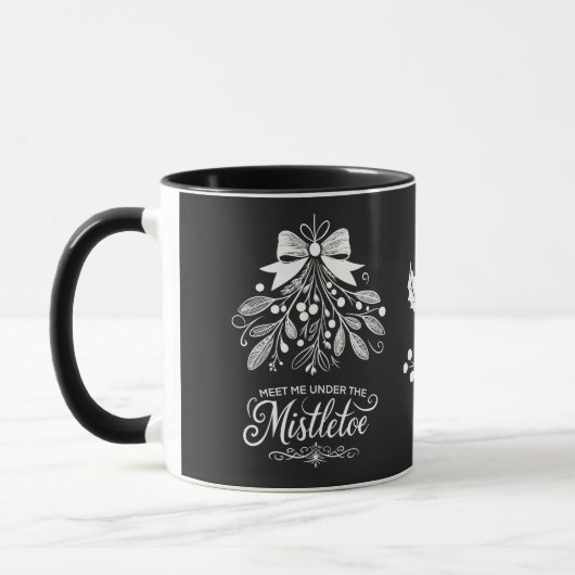 Ontmoet me onder de Mistletoe Kerstmis Mok (Links)