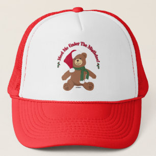 Ontmoet me onder de mistletoe! KerstTeddy Bear Trucker Pet