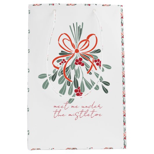 Ontmoet me onder de mistletoe medium cadeauzakje (Voorkant)