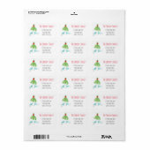 Ontmoet me onder de mistletoe met gezichtsmasker etiket (Full Sheet)