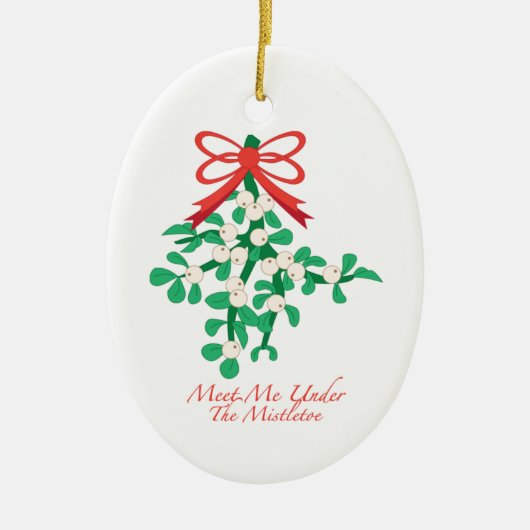 Ontmoet me onder de Mistletoe Ornament (Voorkant)