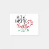 ontmoet me onder de mistletoe post-it noten post-it® notes (Voorkant)