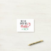 ontmoet me onder de mistletoe post-it noten post-it® notes (Op bureau)