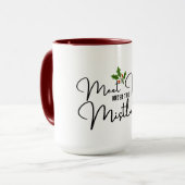 Ontmoet me onder de Mistletoe Romantische vakantie Mok (Voorkant links)