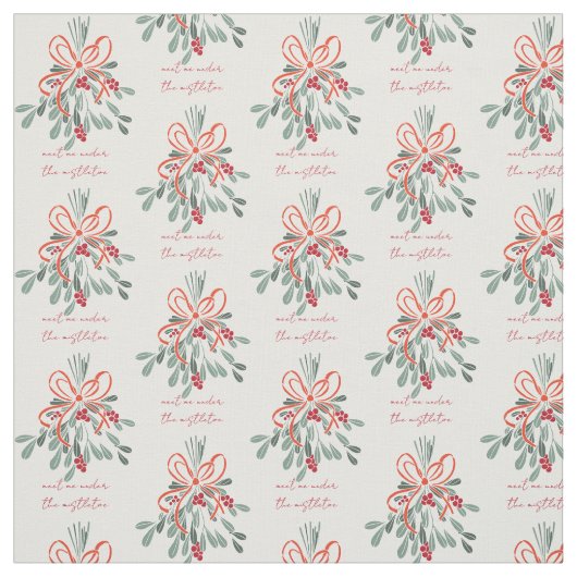 Ontmoet me onder de mistletoe stof (Swatch)