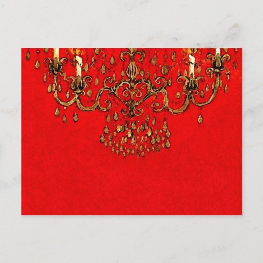 Ontmoet me onder het luchters ~ Briefkaart (Voorkant)