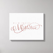 Ontmoet me onder het Mistletoe Holiday Canvas (Voorkant)
