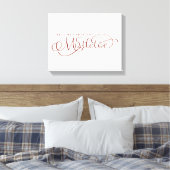 Ontmoet me onder het Mistletoe Holiday Canvas Afdruk (Insitu (Slaapkamer))