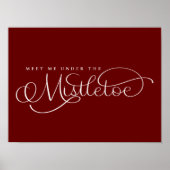 Ontmoet me onder het Mistletoe Holiday Poster (Voorkant)