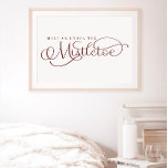 Ontmoet me onder het Mistletoe Holiday Poster<br><div class="desc">We voegen altijd dagelijks nieuwe design toe!</div>
