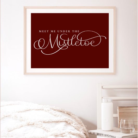 Ontmoet me onder het Mistletoe Holiday Poster