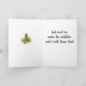 **ONTMOET ME ONDER MISTLETOE** WERK AF VAN CALORIE KAART (Binnen)