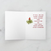 **ONTMOET ME ONDER MISTLETOE ZIE HOE "VEEL" IK HOU FEESTDAGEN KAART (Binnen)