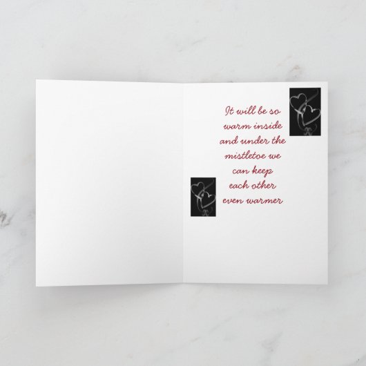 **ONTMOET ME ONDER MISTLETOE ZIE HOE "VEEL" IK HOU FEESTDAGEN KAART (Binnen)