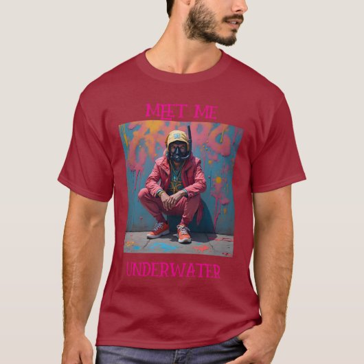ontmoet me onder water t-shirt (Voorkant)