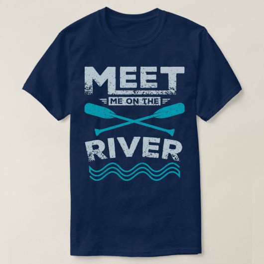 Ontmoet me op de riviervloed t-shirt (Design voorkant)