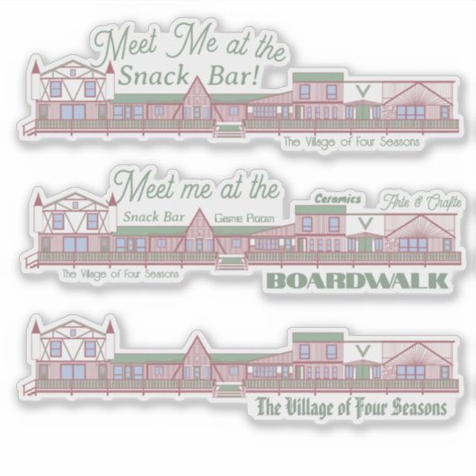 Ontmoet me op de VOFS Boardwalk Sticker (Voorkant)
