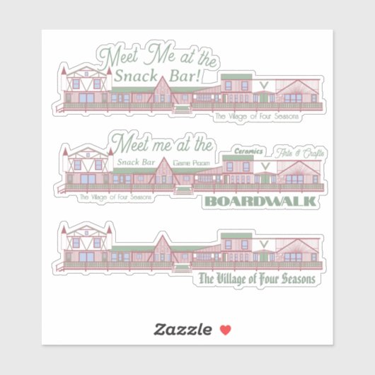 Ontmoet me op de VOFS Boardwalk Sticker (Vel)