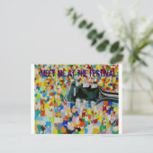 Ontmoet me op het festival briefkaart (Staand voorkant)
