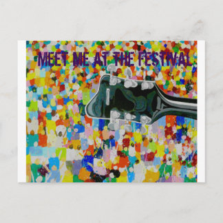 Ontmoet me op het festival briefkaart