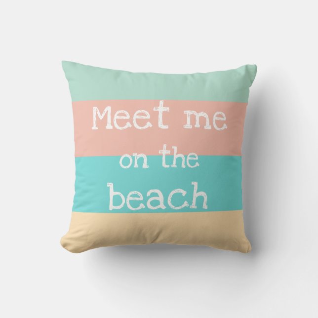 Ontmoet me op het Sierkussen van de Beach Retro St (Voorkant)