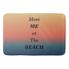 Ontmoet Me Op Het Strand Zomer Strand Zonsopgang K Badmat