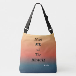 Ontmoet Me Op Het Strand Zomer Strand Zonsopgang K Crossbody Tas
