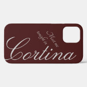 Ontmoet me vanavond in Cortina - Bourgogne - roman Case-Mate iPhone Case (Achterkant (horizontaal))