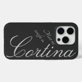 Ontmoet me vanavond in Cortina - donkergrijs - rom Case-Mate iPhone Case (Achterkant (horizontaal))