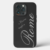 Ontmoet me vanavond in Rome - donkergrijs - romant Case-Mate iPhone Case (Achterkant)