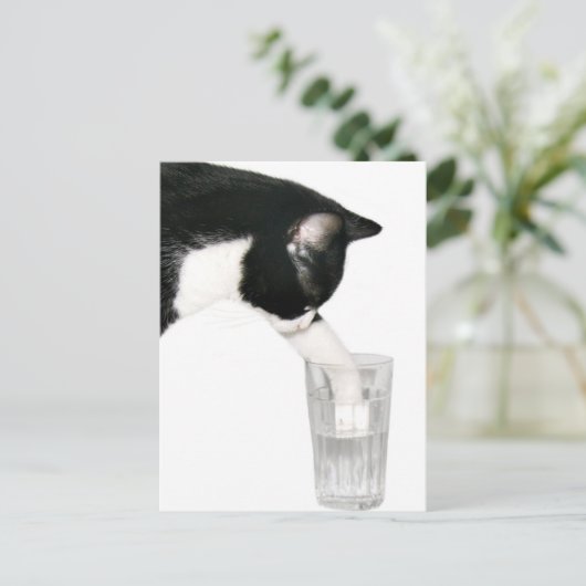 Ontmoet me voor drinken briefkaart (Staand voorkant)