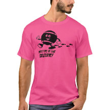 Ontmoet mij in de Endzone Cartoon T-Shirt Zwart Pr