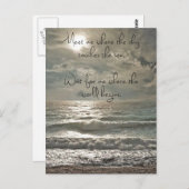 Ontmoet mij Inspirerend offerte Briefkaart (Voorkant / Achterkant)