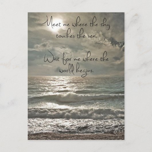 Ontmoet mij Inspirerend offerte Briefkaart (Voorkant)