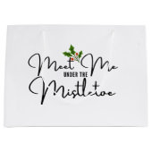 Ontmoet mij onder de Mistletoe feestelijke geschen Groot Cadeauzakje (Voorkant)