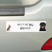 ontmoet mijn grote broer bumpersticker (Op auto)