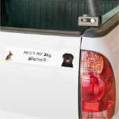 ontmoet mijn grote broer bumpersticker (Op Truck)