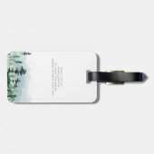 Ontmoet ons in de buitenbruiloft van de Bossen spa Bagagelabel (Achterkant horizontaal)