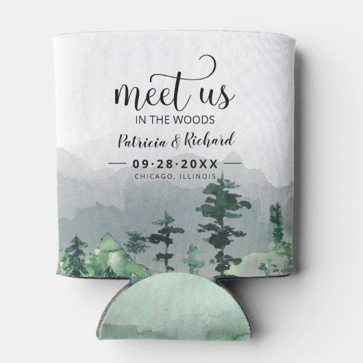 Ontmoet ons in de buitenbruiloft van de Bossen spa Blikjeskoeler (Achterkant)