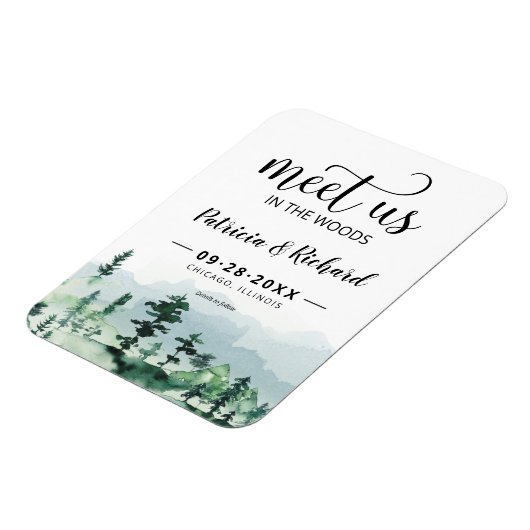 Ontmoet ons in de buitenbruiloft van de Bossen spa Magneet (Linkerzijde)