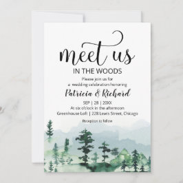 Ontmoet ons in de uitnodiging voor buitenhuwelijke