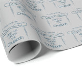 Ontmoet ons onder het Chuppah Joodse inpakpapier (Rol Hoek)