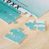 Ontmoet Ons Op Bestemming Huwelijk Teal Save The D Legpuzzel (Zijkant)