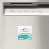 Ontmoet Ons Op Bestemming Huwelijk Teal Save The D Magneet (Insitu (Vaatwasser))